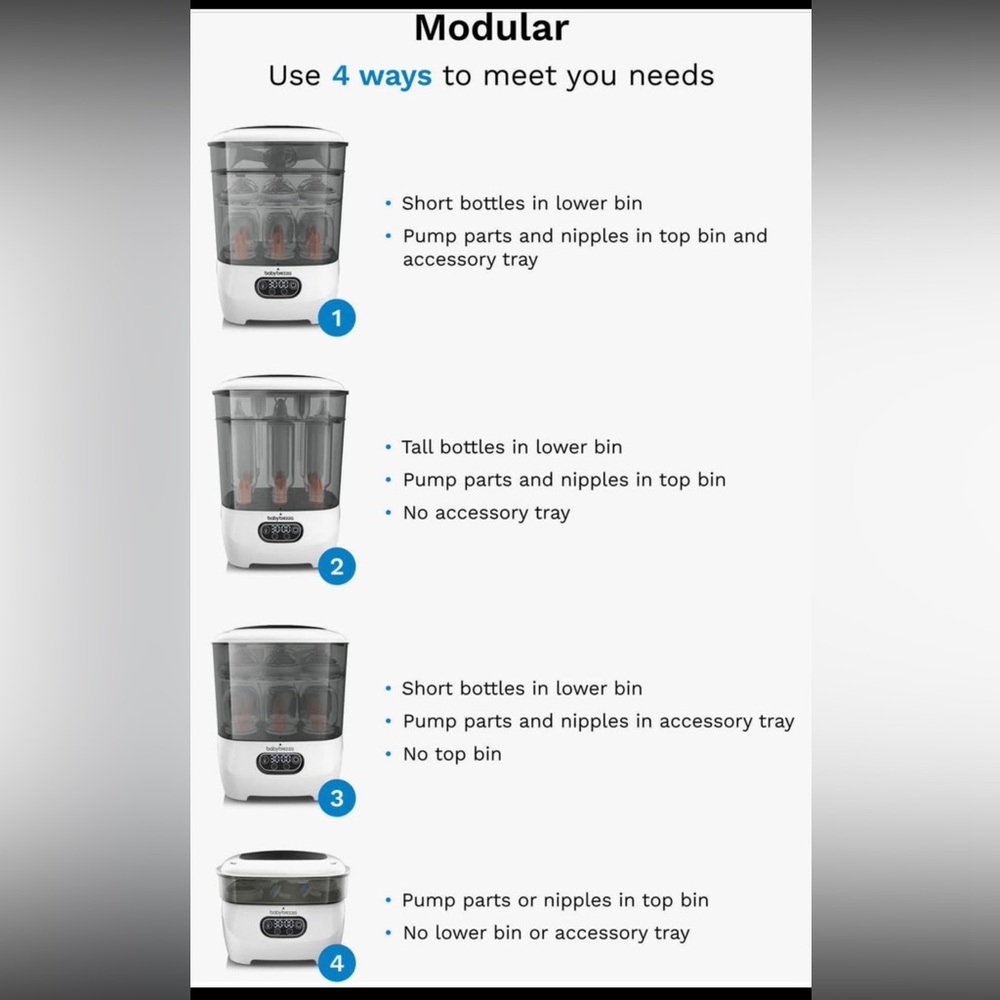 Baby Brezza Bottle Sterilizer and Dryer - Picture 2 of 4